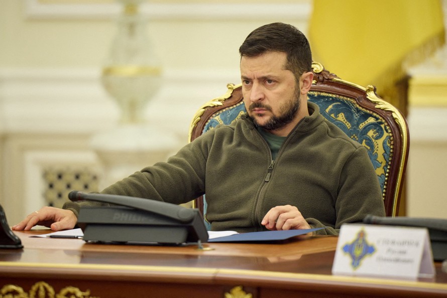 Tổng thống Ukraine Volodymyr Zelensky.