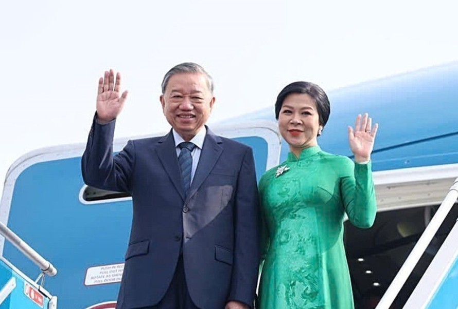 Tổng Bí thư Tô Lâm và Phu nhân. Ảnh: Thống Nhất