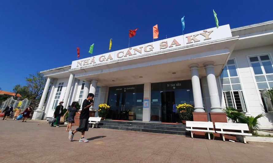 Nhà ga cảng Sa Kỳ. Ảnh: Lê Xuân Thọ