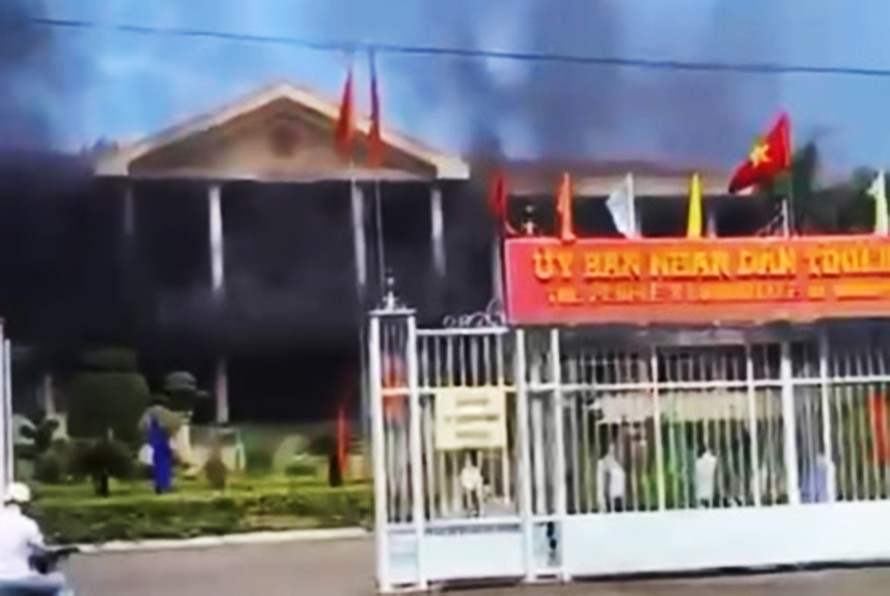 Hiện trường vụ cháy.