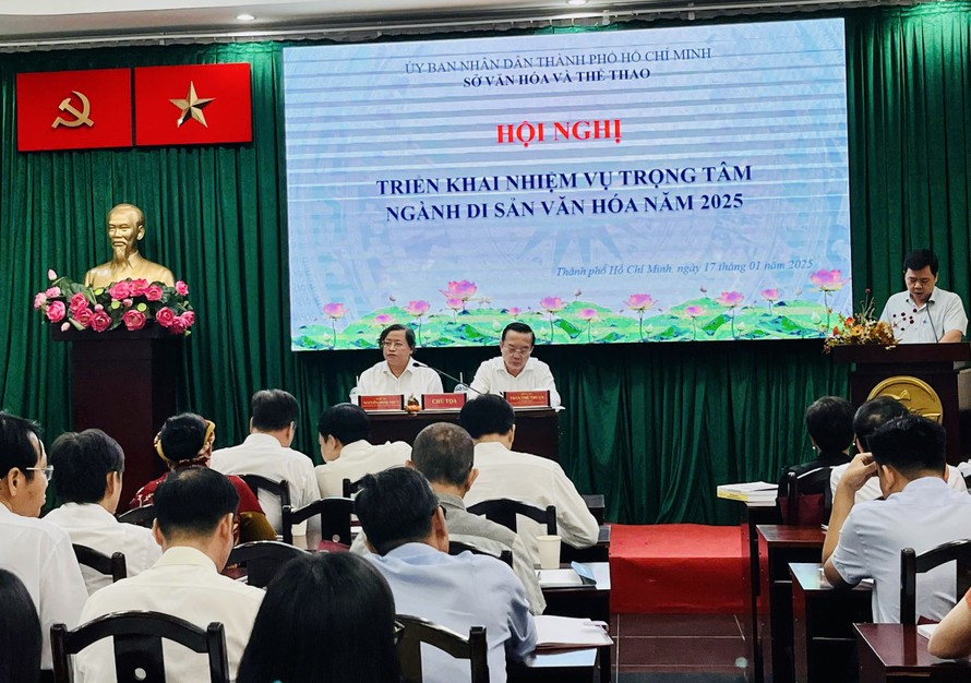 Sở Văn hóa và Thể thao TPHCM tổ chức hội nghị triển khai nhiệm vụ trọng tâm ngành di sản văn hóa năm 2025 vào sáng 17/1