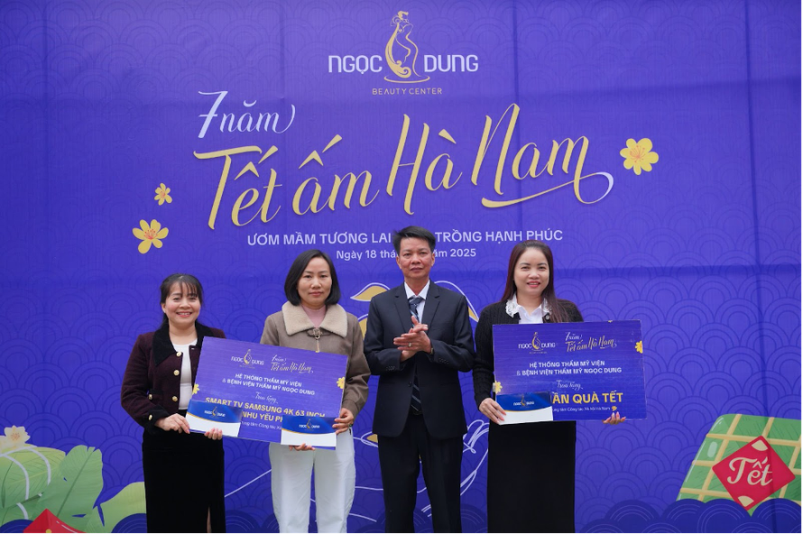 Hoa hậu Lan Anh cùng Thẩm mỹ viện Ngọc Dung “mang xuân về” đến những mảnh đời kém may mắn