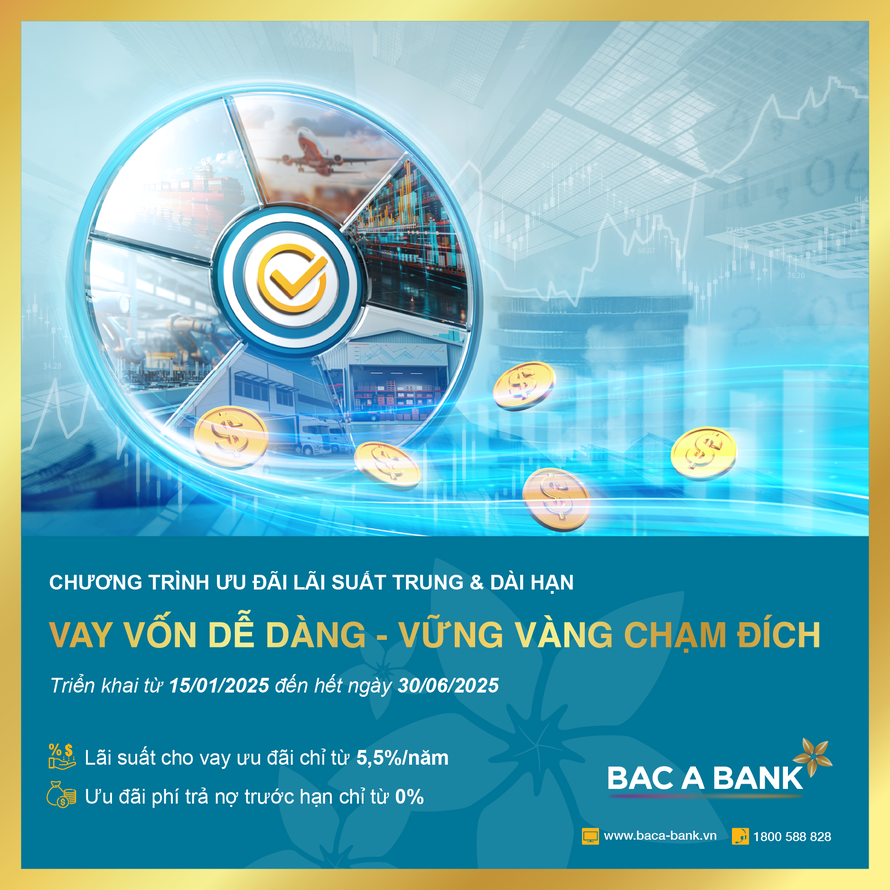 Bac A Bank hỗ trợ doanh nghiệp phát triển đường dài với lãi vay ưu đãi chỉ từ 5,5%