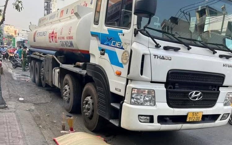 Hiện trường vụ tai nạn.