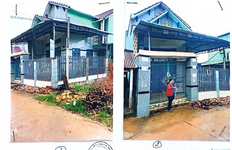 Căn nhà xảy ra tranh chấp trong vụ án dân sự.