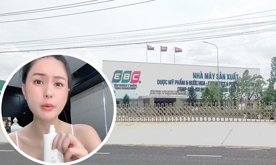 Đoàn Di Băng (ảnh nhỏ) và Nhà máy sản xuất E.B.C (Khu Công nghiệp Giang Điền - Đồng Nai)