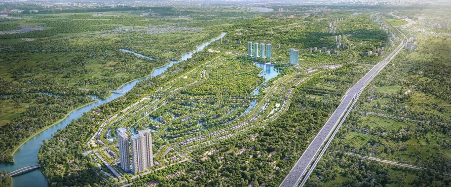 Dự án Eco Retreat được thiết kế với nhiều mảng xanh.