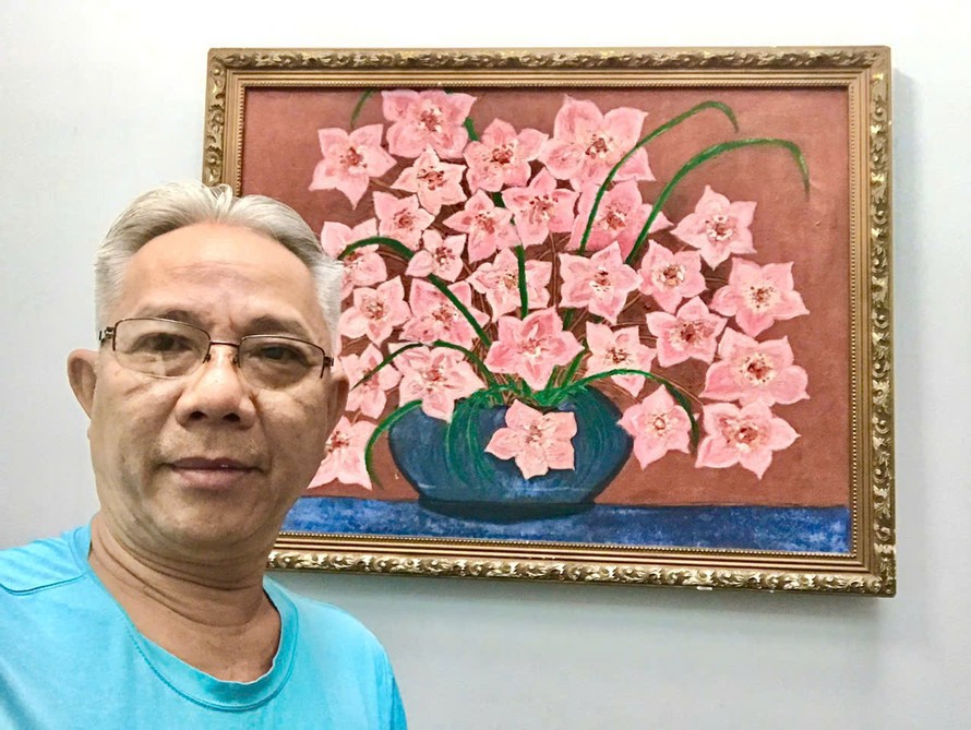 Nghệ sĩ Trung Dân và tác phẩm "Hoa ly" của anh