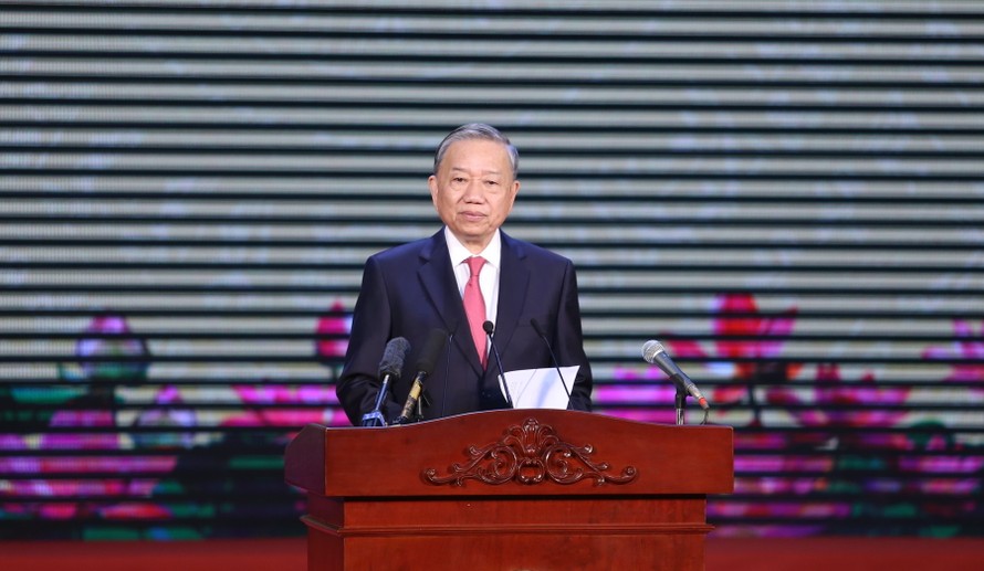 Tổng Bí thư Tô Lâm chủ trì Lễ Công bố các Nghị quyết, Quyết định của Trung ương và địa phương... diễn ra tại TP.HCM.