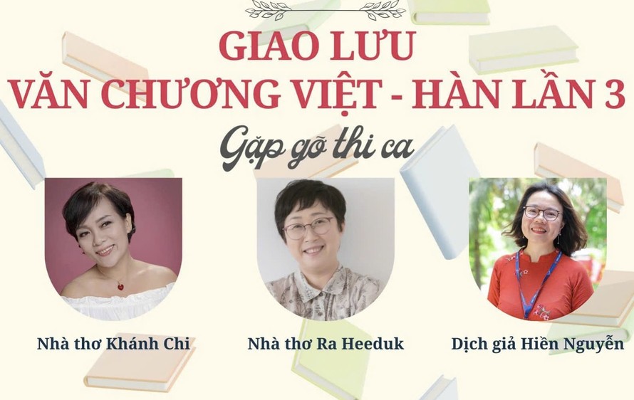 Các diễn giả tại cuộc “Gặp gỡ thi ca Việt - Hàn”