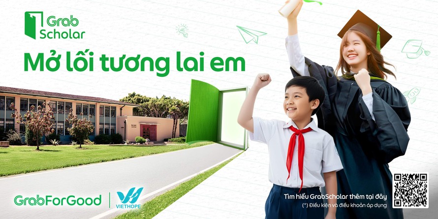 Grab triển khai chương trình học bổng GrabScholar dành cho học sinh, sinh viên