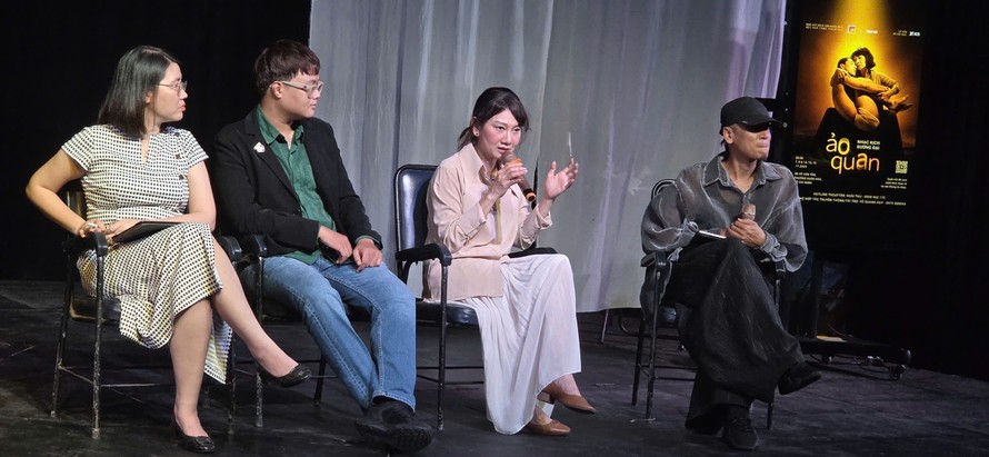 NSND Mỹ Uyên chia sẻ về dự án "Ảo quan" - Ảnh: Minh Khang