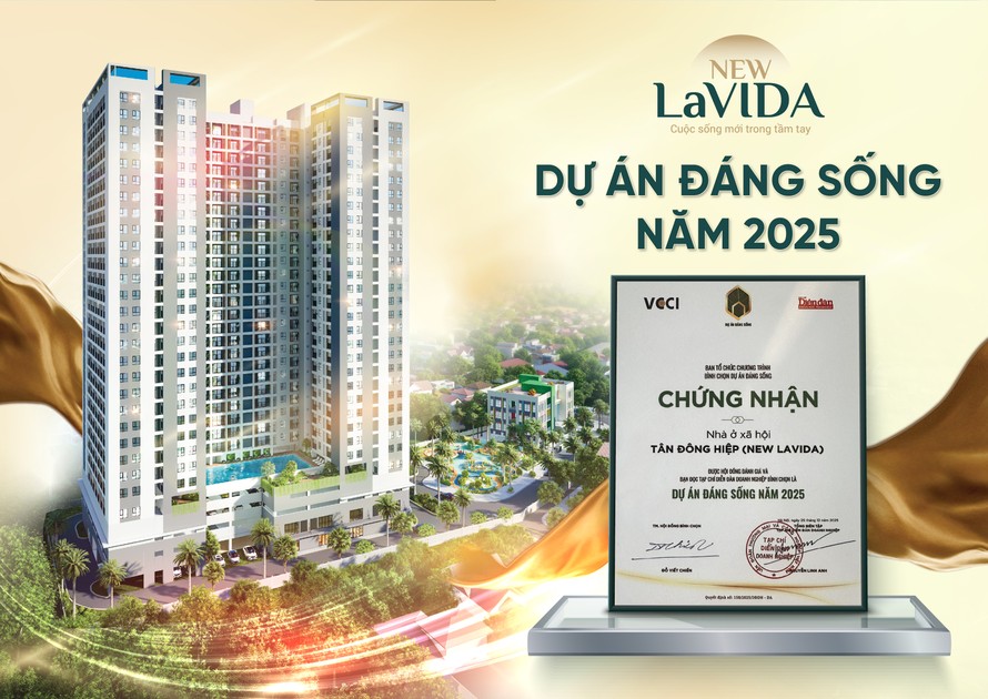 New Lavia được vinh danh là Dự án đáng sống năm 2025.