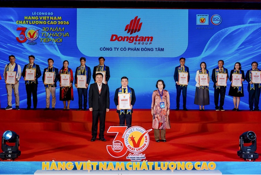 Năm 2026 đánh dấu 30 năm Dongtam Group được lựa chọn là Hàng Việt Nam chất lượng cao.