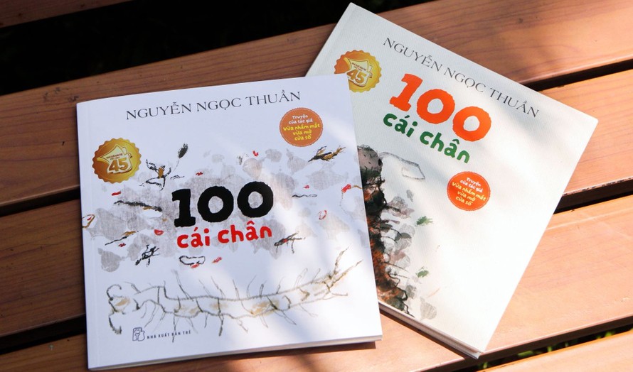 Tác phẩm mới nhất của nhà văn Nguyễn Ngọc Thuần "100 cái chân" được in 2 phiên bản bìa cứng và bìa mềm