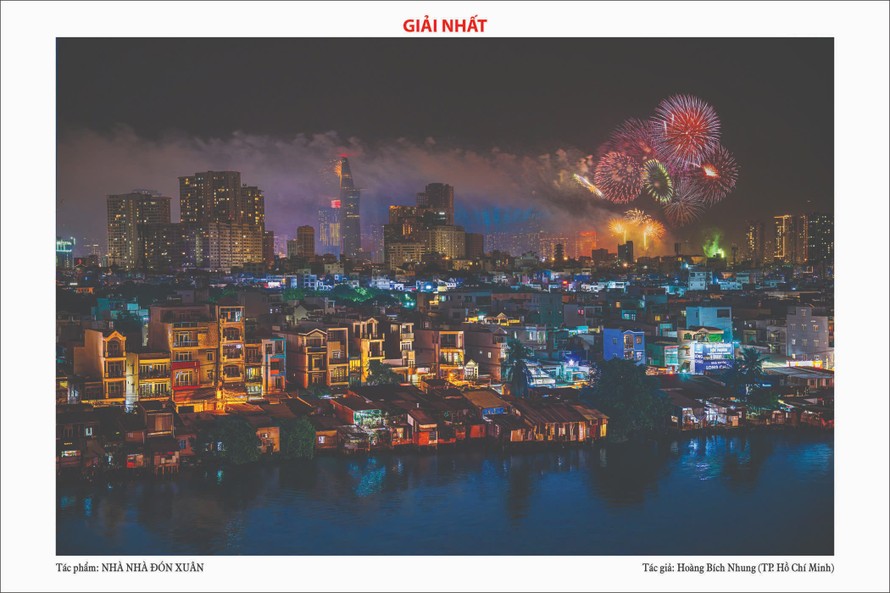 Tác phẩm "Nhà nhà đón Xuân" của tác giả Hoàng Bích Nhung (TPHCM) đạt giải Nhất cuộc thi Ảnh nghệ thuật mùa Xuân Bính Ngọ 2026 ở chủ đề “Xuân quê hương"