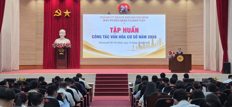 Chương trình tập huấn công tác văn hóa cơ sở năm 2026 diễn ra tại Học viện Chính trị khu vực II (TPHCM)