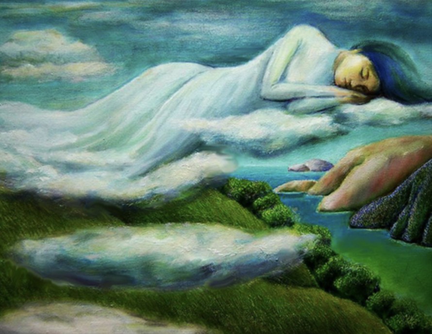 Tác phẩm 'Tuổi mộng mơ" trong triển lãm "Một thời tuổi ngọc"