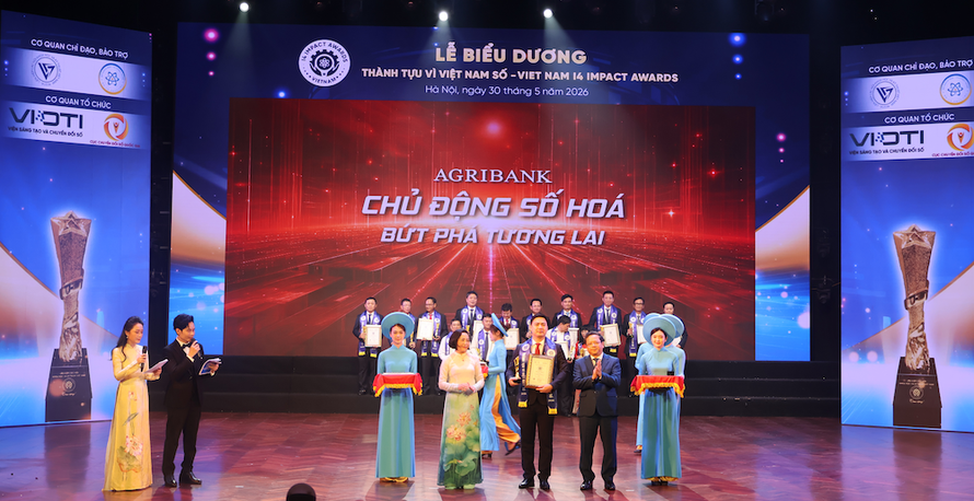 Agribank được vinh danh thành tựu tác động vì Việt Nam số 2026.