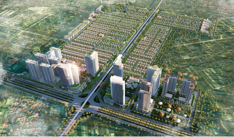 Phối cảnh Khu đô thị AIC – một trong những tài sản được R&H làm bảo đảm phát hành.