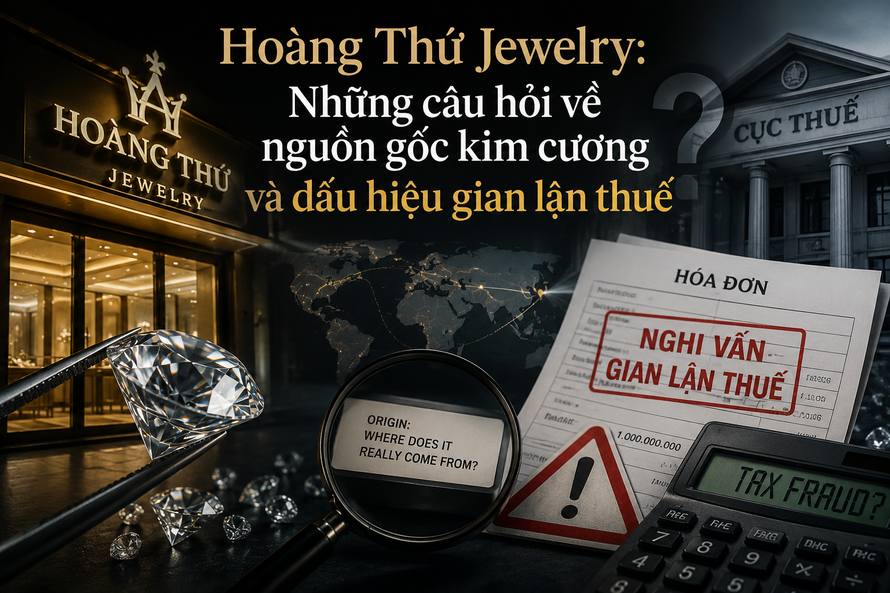 Thay vì im lặng, có lẽ Hoàng Thứ Jewelry nên làm rõ nguồn gốc kim cương và dấu hiệu gian lận thuế. Ảnh minh họa tạo bởi AI