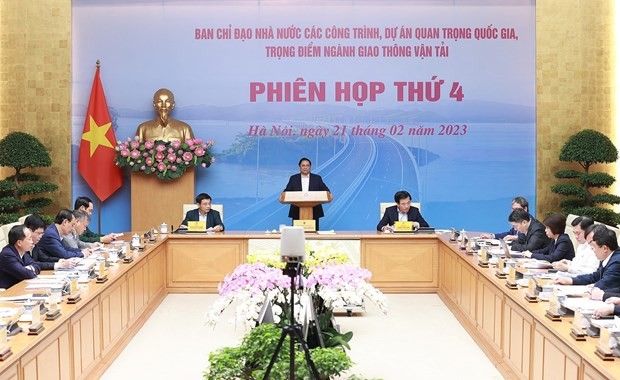 Thủ tướng Phạm Minh Chính chủ trì hội nghị. Ảnh: Dương Giang/TTXVN.