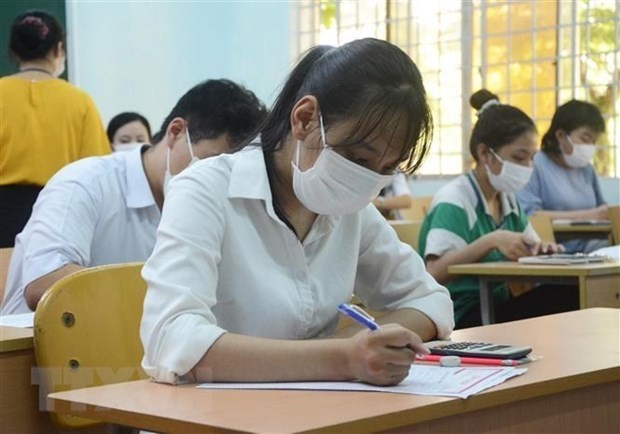 Thí sinh dự thi học sinh giỏi. Ảnh: TTXVN.