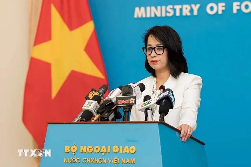 Người Phát ngôn Bộ Ngoại giao Phạm Thu Hằng. Ảnh: TTXVN.