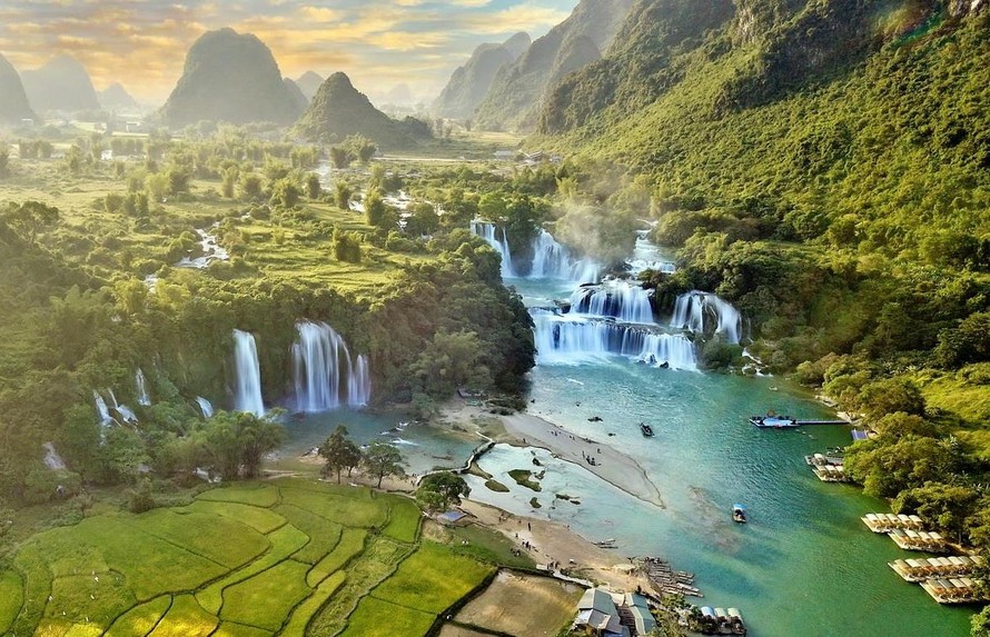 Thác Bản Giốc (tỉnh Cao Bằng). Ảnh: TTXVN.