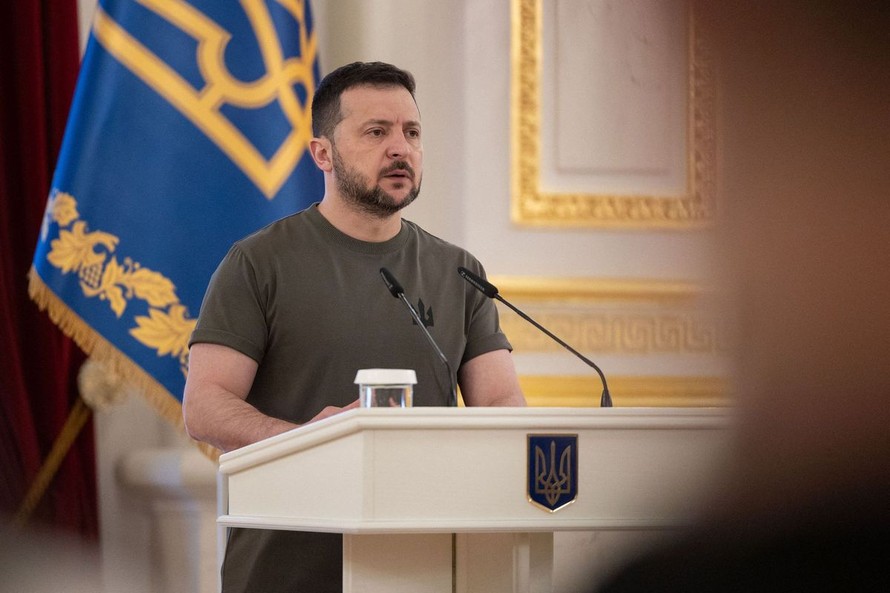 Tổng thống Ukraine Volodymyr Zelensky.