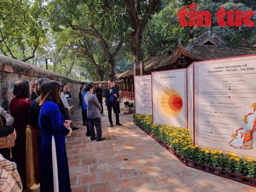 Triển lãm "Bia đá kể chuyện" khai thác giá trị nội dung 82 bia Tiến sĩ