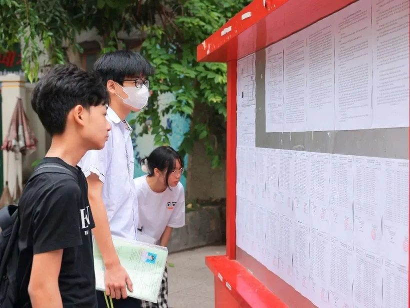 Thí sinh dự thi vào lớp 10. Ảnh: Hoàng Hiếu/TTXVN.