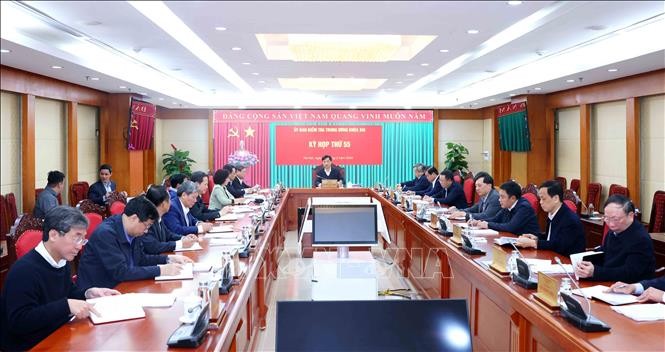 Toàn cảnh Kỳ họp thứ 55 Ủy ban Kiểm tra Trung ương. Ảnh: Phương Hoa/TTXVN.