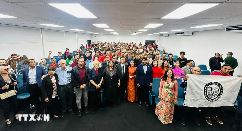 Quang cảnh buổi lễ. Ảnh: Đại sứ quán/TTXVN phát