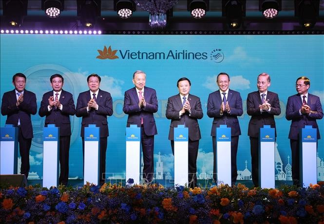 Tổng Bí thư Tô Lâm dự Lễ công bố đường bay thẳng Hà Nội - Moskva tại Liên bang Nga