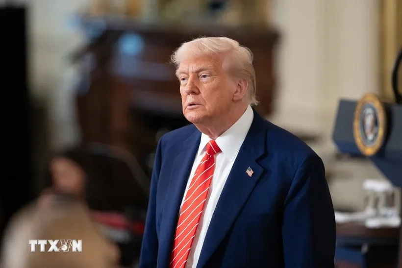 Tổng thống Mỹ Donald Trump. Ảnh: THX/TTXVN