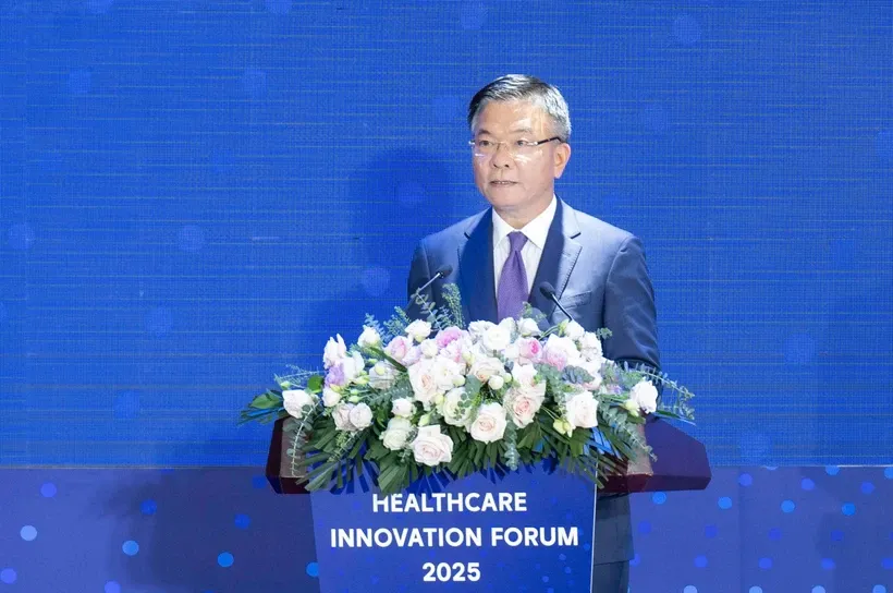 Phó Thủ tướng Lê Thành Long phát biểu tại Diễn đàn. Ảnh: PV/TTXVN.