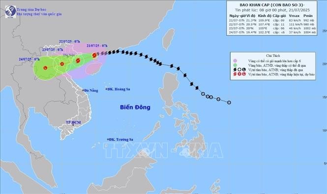 Bộ Tổng Tham mưu chỉ đạo triển khai ứng phó khẩn cấp với bão số 3 (Wipha)