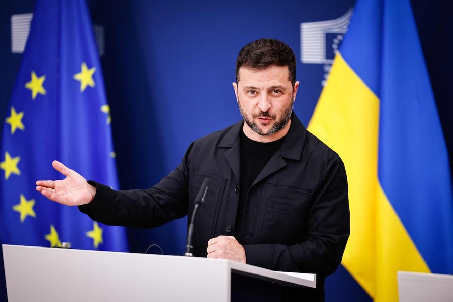 Tổng thống Ukraine Volodymyr Zelensky.