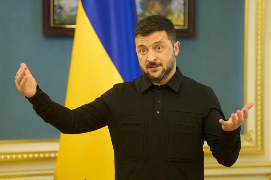 Tổng thống Ukraine Volodymyr Zelensky.
