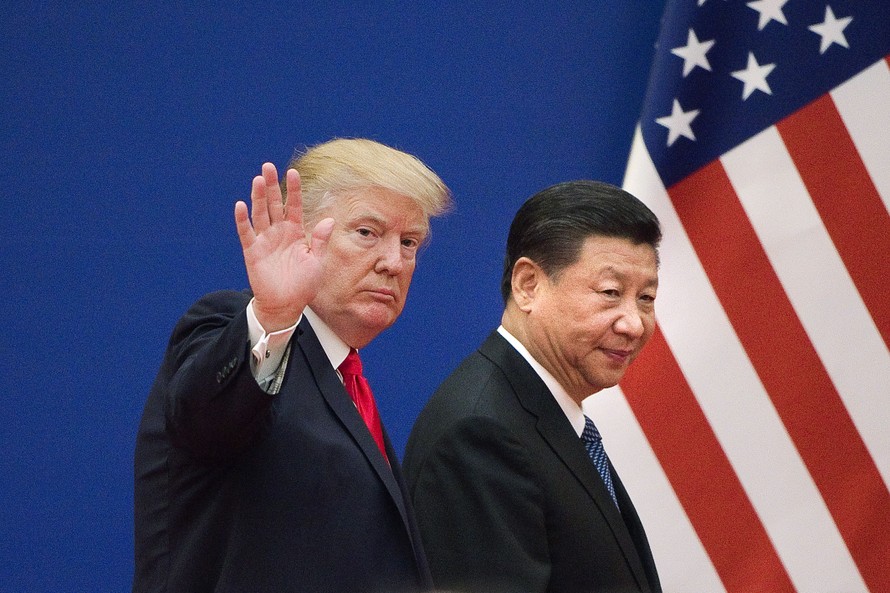 Tổng thống Mỹ Donald Trump và Chủ tịch Trung Quốc Tập Cận Bình trong một cuộc gặp năm 2019.