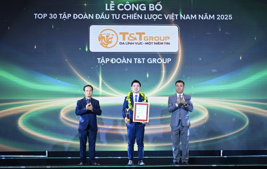 Tập đoàn T&T Group được vinh danh trong bảng xếp hạng ALPHA 30 - Top 30 Tập đoàn đầu tư chiến lược Việt Nam năm 2025.