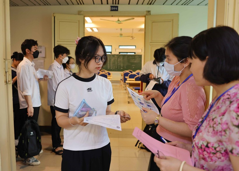 Thí sinh dự thi đánh giá năng lực. Ảnh: TTXVN.