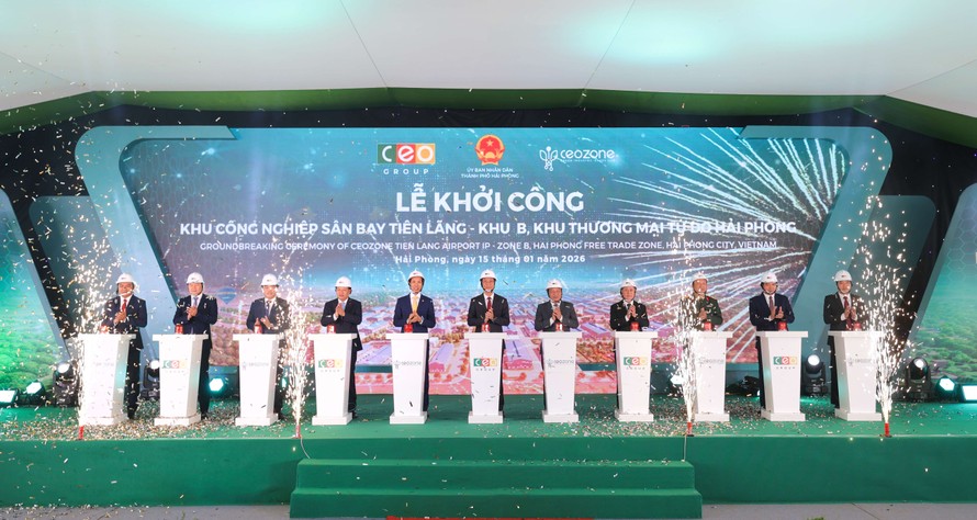Dự án CEOZone Hải Phòng chính thức khởi công sáng nay, 15/1/2026 tại xã Chấn Hưng, thành phố Hải Phòng.
