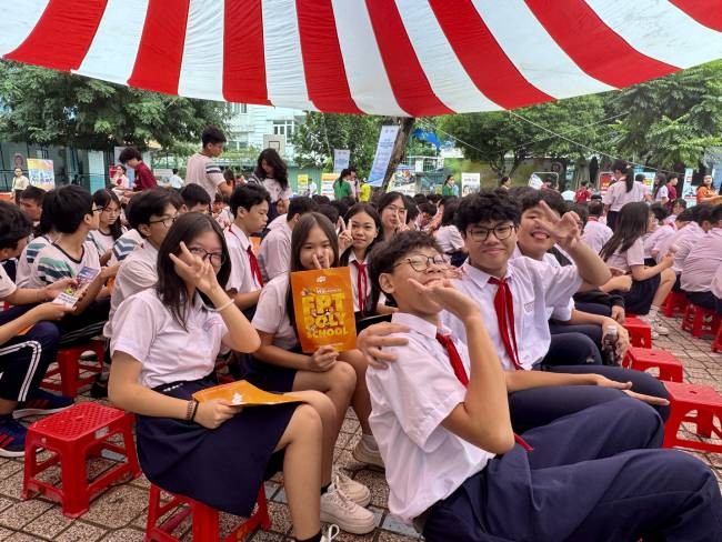 Học sinh TP Hồ Chí Minh trong một buổi tư vấn hướng nghiệp.