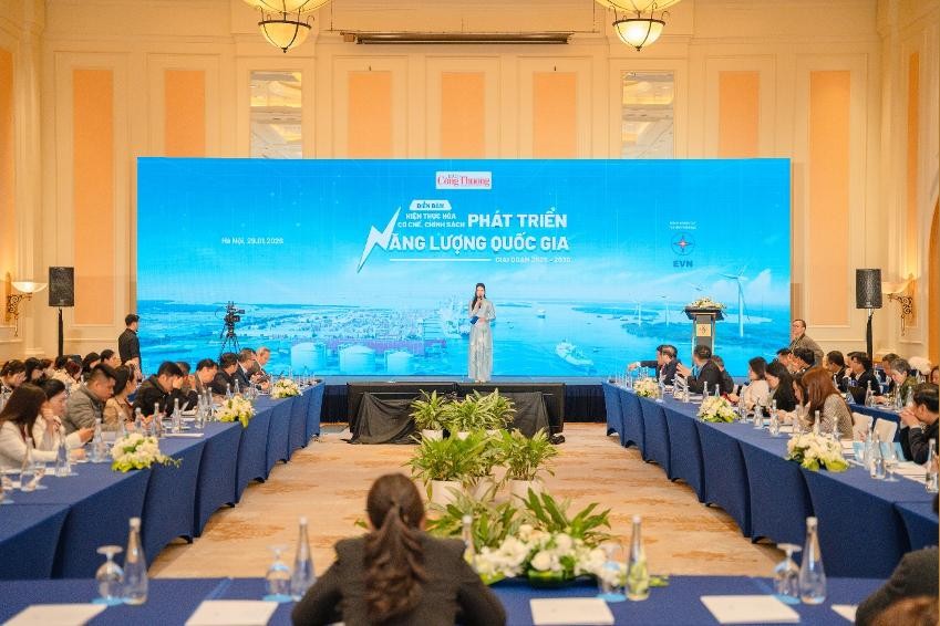 Toàn cảnh Diễn đàn hiện thực hóa cơ chế, chính sách phát triển năng lượng quốc gia giai đoạn 2026–2030.