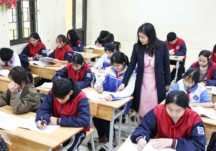 Các trường THCS trên địa bàn nhanh chóng rà soát, điều chỉnh kế hoạch ôn tập theo hướng tập trung. Ảnh minh hoạ.