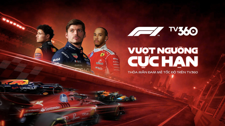 TV360 độc quyền phát sóng Giải đua xe Công thức 1 tại Việt Nam từ mùa giải 2026