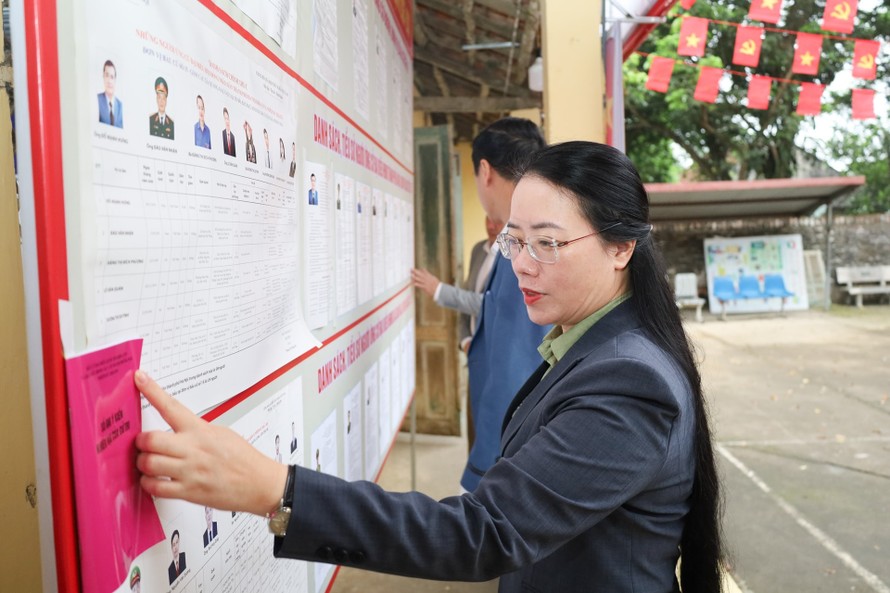 Các cấp Hội Nông dân thành phố đã phát huy tốt vai trò nòng cốt trong công tác tuyên truyền, vận động cán bộ, hội viên nông dân tham gia cuộc bầu cử với tinh thần trách nhiệm cao. Ảnh: Khuất Duyên/Hanoimoi.