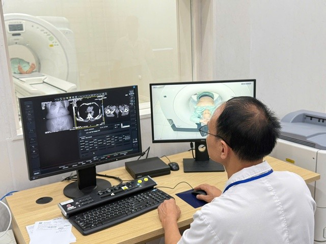 BVĐK Chương Mỹ hiện cũng ghi nhận lượng bệnh nhân gia tăng. Ảnh: VGP/Thiện Tâm.